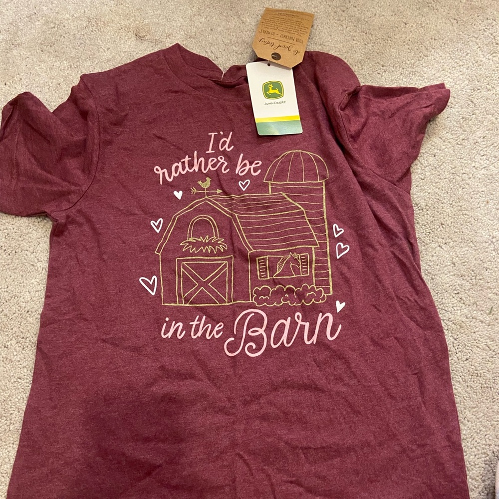 John deer, I’d rather be at the barn tshirt